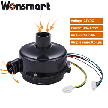 Børsteløs DC blæser med konveks platform 24vdc